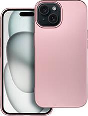 METALLIC CASE FOR IPHONE 15 PINK OEM