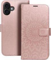 MEZZO BOOK CASE FOR IPHONE 16 PLUS MANDALA ROSE GOLD OEM