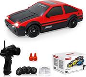 REMOTE CONTROL DRIFT CAR 2.4GHZ 1:24 SCALE 4WD 15KM/H - ΚΟΚΚΙΝΟ OEM