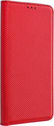 SMART CASE BOOK FOR IPHONE 15 PLUS RED OEM