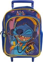 ΤΣΑΝΤΑ ΝΗΠΙΟΥ ΤΡΟΛΕΙ STITCH 29CM ΜΕ ΜΠΡΟΣΤΙΝΗ ΤΣΕΠΗ ΚΑΙ ΜΕ 2 ΠΛΑΙΝΕΣ ΤΣΕΠΕΣ OEM