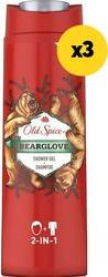 ΑΦΡΟΛΟΥΤΡΟ SHOWER GEL BEARGLOVE 1200ΜΛ(3Χ400) OLD SPICE