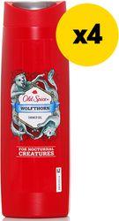 ΑΦΡΟΛΟΥΤΡΟ SHOWER GEL WOLFTHORN 1600 ML (4X400ML) OLD SPICE