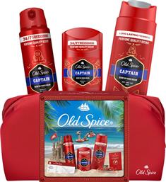 PROMO CAPTAIN DEODORANT BODY SPRAY 150ML & DEODORANT STICK 50ML & 3IN1 SHOWER & SHAMPOO GEL 250ML & ΔΩΡΟ ΝΕΣΕΣΕΡ 1 ΤΕΜΑΧΙΟ OLD SPICE