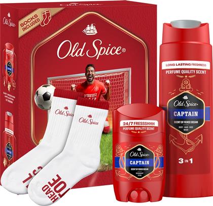 PROMO CAPTAIN DEODORANT STICK 50ML & 3IN1 SHOWER & SHAMPOO GEL 250ML & FOOTBALL SOCKS 1 ΖΕΥΓΑΡΙ OLD SPICE