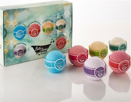 ΣΕΤ BATH BOMBS 6ΤΜΧ GIFT SET OLIVIE από το SPITISHOP