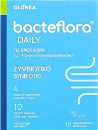 BACTEFLORA DAILY SYNBIOTIC ΣΥΜΠΛΗΡΩΜΑ ΔΙΑΤΡΟΦΗΣ ΠΡΟΒΙΟΤΙΚΩΝ ΓΙΑ ΤΗΝ ΕΝΙΣΧΥΣΗ ΤΟΥ ΕΝΤΕΡΙΚΟΥ ΜΙΚΡΟΒΙΩΜΑΤΟΣ 10CAPS OLONEA