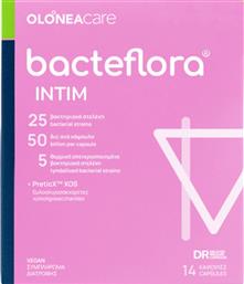 BACTEFLORA INTIM ΣΥΜΠΛΗΡΩΜΑ ΔΙΑΤΡΟΦΗΣ ΜΕ ΠΡΟΒΙΟΤΙΚΑ & ΠΡΕΒΙΟΤΙΚΑ ΓΙΑ ΤΟ ΚΟΛΠΙΚΟ ΜΙΚΡΟΒΙΩΜΑ 14VEG.CAPS OLONEA