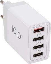 UL4 (41215) ΦΟΡΤΙΣΤΗΣ ΡΕΥΜΑΤΟΣ ΜΕ USB-A (QC3.0) ΚΑΙ 3 USB-A (3.1A) 33W OLYMPIA