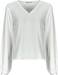 ΜΠΛΟΥΖΑ ONLNOVA FR VERSA V-NECK L/S LACE TOP PTM ONLY