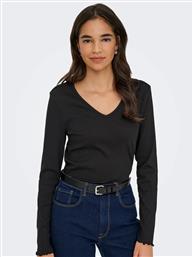 ΜΠΛΟΥΖΑ ΡΙΠ ΜΕ V-ΛΑΙΜΟΚΟΨΗ - ΜΑΥΡΟ ONLY