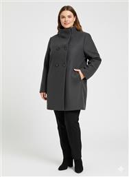 ΗΜΙΠΑΛΤΟ ΣΕ ΓΚΡΙ ΧΡΩΜΑ PLUS SIZE - ΓΚΡΙ ONLY