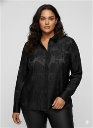 ΜΑΥΡΟ ΠΟΥΚΑΜΙΣΟ ΜΕ ΑΝΑΓΛΥΦΑ ΦΛΟΡΑΛ PLUS SIZE - ΜΑΥΡΟ ONLY