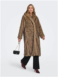 ΜΑΚΡΥ ΠΑΛΤΟ ΑΠΟ ΓΟΥΝΑ ΣΕ ΚΑΦΕ ΧΡΩΜΑ - ΚΑΦΕ ONLY