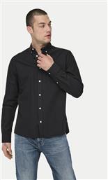 ΠΟΥΚΑΜΙΣΟ ALVARO 22006479 ΜΑΥΡΟ SLIM FIT ONLY & SONS