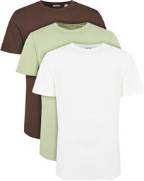 ΣΕΤ 3 T-SHIRTS JEFF 22034548 ΠΡΑΣΙΝΟ REGULAR FIT ONLY & SONS