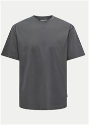 T-SHIRT FRED 22022532 ΓΚΡΙ RELAXED FIT ONLY & SONS από το MODIVO