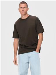T-SHIRT FRED 22022532 ΚΑΦΕ RELAXED FIT ONLY & SONS