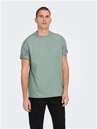 T-SHIRT FRED 22022532 ΠΡΑΣΙΝΟ RELAXED FIT ONLY & SONS από το MODIVO