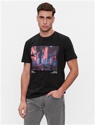 T-SHIRT LEX 22028171 ΜΑΥΡΟ RELAXED FIT ONLY & SONS από το MODIVO