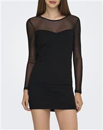 ONLHEART-BECKI L/S MIX BODYCONDRESS WVN ONLY