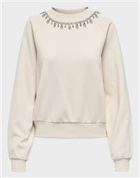 ONLJETT L/S O-NECK EMB. BOX SWT ONLY
