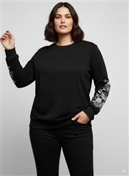 PLUS SIZE ΦΟΥΤΕΡ ΜΕ ΚΕΝΤΗΤΑ ΜΑΝΙΚΙΑ - ΜΑΥΡΟ ONLY