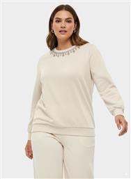 PLUS SIZE ΦΟΥΤΕΡ ΜΕ ΣΤΡΑΣ ΣΤΗ ΛΑΙΜΟΚΟΨΗ - ΜΠΕΖ ONLY