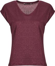 T-SHIRT ΜΕ ΚΟΝΤΑ ΜΑΝΙΚΙΑ ONLSILVERY S/S V NECK LUREX TOP JRS ONLY