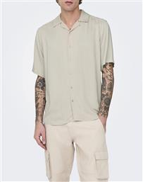 ONLY & SONS ONSDASH LIFE REG RES SS 001 SHIRT NOOS ONLY&SONS από το SHOPPING HOUSE