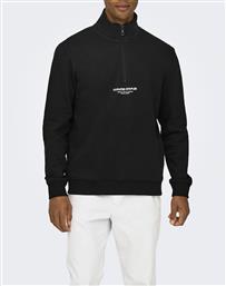 ONSCURATED REG HALF ZIP SWEAT NOOS ONLY&SONS