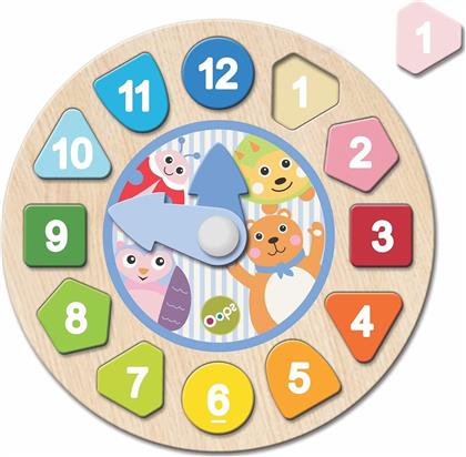 MY CLOCK BLOCKS MULTI-ACTIVITY WOODEN TOYS OP1102100 ΞΥΛΙΝΟ ΠΑΙΧΝΙΔΙ ΕΚΜΑΘΗΣΗΣ ΑΡΙΘΜΩΝ & ΩΡΑΣ 18M+, 1 ΤΕΜΑΧΙΟ OOPS