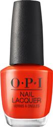 NAIL LACQUER NAIL POLISH ΒΕΡΝΙΚΙ ΝΥΧΙΩΝ ΜΕ ΧΡΩΜΑ ΠΟΥ ΔΙΑΡΚΕΙ 15ML - TOTALLY RED-ICAL OPI