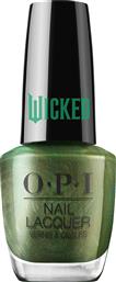 NAIL LACQUER WICKED NAIL POLISH ΛΑΜΠΕΡΟ ΒΕΡΝΙΚΙ ΝΥΧΙΩΝ ΠΟΥ ΣΤΕΓΝΩΝΕΙ ΓΡΗΓΟΡΑ ΜΕ ΔΙΑΡΚΕΙΑ ΕΩΣ 7 ΗΜΕΡΕΣ 15ML - OZITIVELY ELPHABA OPI