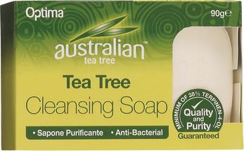AUSTRALIAN TEA TREE ANTISEPTIC CLEANSING SOAP ΠΑΡΕΧΕΙ ΒΑΘΥ ΚΑΘΑΡΙΣΜΟ ΚΑΙ ΑΝΤΙΣΗΠΤΙΚΗ ΠΡΟΣΤΑΣΙΑ 90GR OPTIMA