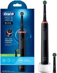 ΗΛΕΚΤΡΙΚΗ ΟΔΟΝΤΟΒΟΥΡΤΣΑ PRO 3 3000 CROSS ACTION BLACK EDITION ORAL B