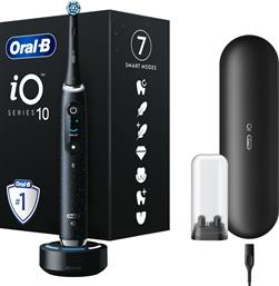 IO SERIES 10 ELECTRIC TOOTHBRUSH ΗΛΕΚΤΡΙΚΗ ΟΔΟΝΤΟΒΟΥΡΤΣΑ ΠΡΟΗΓΜΕΝΗΣ ΤΕΧΝΟΛΟΓΙΑΣ ΜΕ 7 ΠΡΟΓΡΑΜΜΑΤΑ ΚΑΘΑΡΙΣΜΟΥ, ΑΘΟΡΥΒΗ ΛΕΙΤΟΥΡΓΙΑ, 3D TEETH TRACKING, ΔΙΑΔΡΑΣΤΙΚΗ ΟΘΟΝΗ & ΘΗΚΗ ΦΟΡΤΙΣΤΗ 1 ΤΕΜΑΧΙΟ - COSMIC BLACK ORAL B