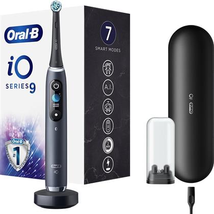 IO SERIES 9 ELECTRIC TOOTHBRUSH MAGNETIC BLACK ONYX ΗΛΕΚΤΡΙΚΗ ΟΔΟΝΤΟΒΟΥΡΤΣΑ ΜΕ 7 ΠΡΟΓΡΑΜΜΑΤΑ ΕΠΑΓΓΕΛΜΑΤΙΚΟΥ ΚΑΘΑΡΙΣΜΟΥ, ΑΘΟΡΥΒΗ ΛΕΙΤΟΥΡΓΙΑ & 3D TEETH TRACKING ΜΕ Α.Ι. ΣΕ ΜΑΥΡΟ ΧΡΩΜΑ 1 ΤΕΜΑΧΙΟ ORAL B