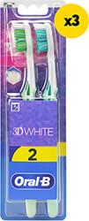 ΟΔΟΝΤΟΒΟΥΡΤΣΑ ORAL-B 3DWHITE DUO 35M 6ΤΜΧ - (3X2 ΤΕΜ) ORAL B