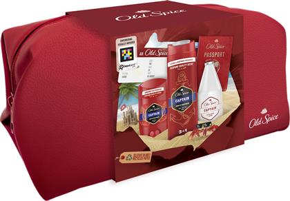 OLD SPICE PROMO CAPTAIN AFTER SHAVE LOTION 100ML & DEODORANT STICK 50ML & 3IN1 SHOWER & SHAMPOO GEL 250ML & ΔΩΡΟ ΝΕΣΕΣΕΡ 1 ΤΕΜΑΧΙΟ ORAL B