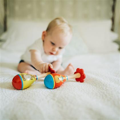 ΞΥΛΙΝΟ ΠΑΙΧΝΙΔΙ ΜΑΡΑΚΕΣ LION&MONKEY 60-14519 ORANGE TREE TOYS