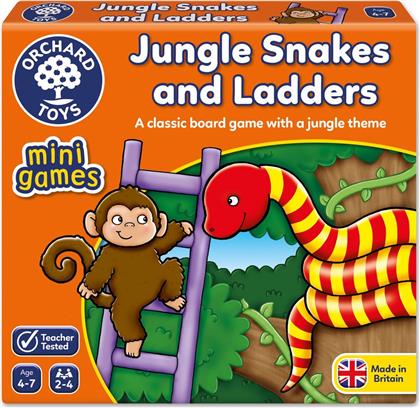 JUNGLE SNAKES & LADDERS MINI GAME ORCHARD TOYS