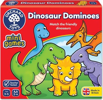 ΠΑΙΔΙΚΟ ΠΑΙΧΝΙΔΙ ORCHARD DINOSAUR DOMINOES - ΠΟΛΥΧΡΩΜΟ ORCHARD TOYS