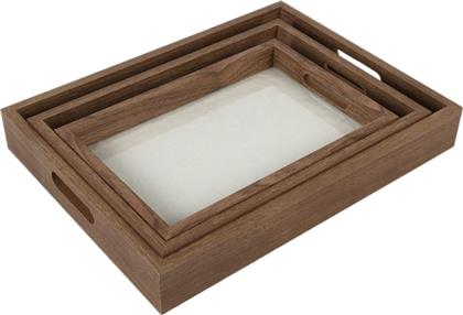 ΔΙΣΚΟΣ ΣΕΡΒΙΡΙΣΜΑΤΟΣ ΣΕΤ 3ΤΜΧ MDF WALNUT ΚΑΦΕ 40X30X5,5ΕΚ.-35X25X4,8ΕΚ.-30X20X4ΕΚ. SU05053KM3S (ΥΛΙΚΟ: MDF, ΧΡΩΜΑ: ΚΑΦΕ) - - SU05053KM3S ORIANA FERELLI από το 24HOME