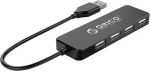 ADAPTER HUB USB TO 4XUSB BLACK ORICO