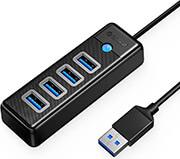 PW4U-U3-015-BK-EP HUB ADAPTER USB TO 4X USB 3.0 5 GBPS 0.15M BLACK ORICO από το e-SHOP