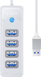 PW4U-U3-015-WH-EP HUB ADAPTER USB TO 4X USB 3.0 5 GBPS 0.15M WHITE ORICO