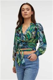 ΓΥΝΑΙΚΕΙΑ ΜΠΛΟΥΖΑ ΚΡΟΥΑΖΕ ΜΕ FLORAL PRINT REGULAR FIT - 1000144-X66-6666 ΠΡΑΣΙΝΟ ORSAY