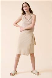 ΓΥΝΑΙΚΕΙΑ MIDI ΦΟΥΣΤΑ ΜΕ WRAP EFFECT - 533039-634000 NUDE ORSAY