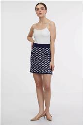 ΓΥΝΑΙΚΕΙΑ MINI ΦΟΥΣΤΑ ΜΕ ALL-OVER MONOGRAM PRINT ΚΑΙ ΔΙΑΚΟΣΜΗΤΙΚΑ ΠΑΤ - 1000122-X19-3831 ΜΠΛΕ ΣΚΟΥΡΟ ORSAY από το NOTOS